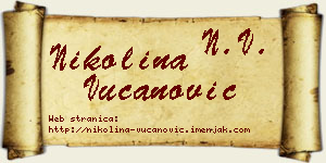 Nikolina Vučanović vizit kartica
